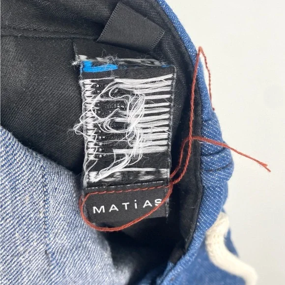 Matias Thorley Lightweight Indigo Denim Pants, Sz Small